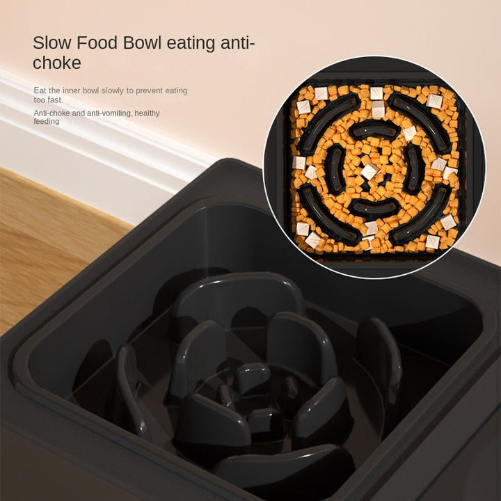 Elevate Your Pet's Dining Experience with Our Adjustable Elevated Pet Double Bowl Feeding Station Stand
