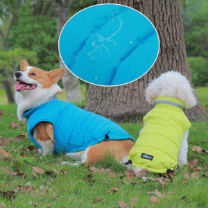 Pet Thickened Waterproof Reversible Reflective Jacket Apparel