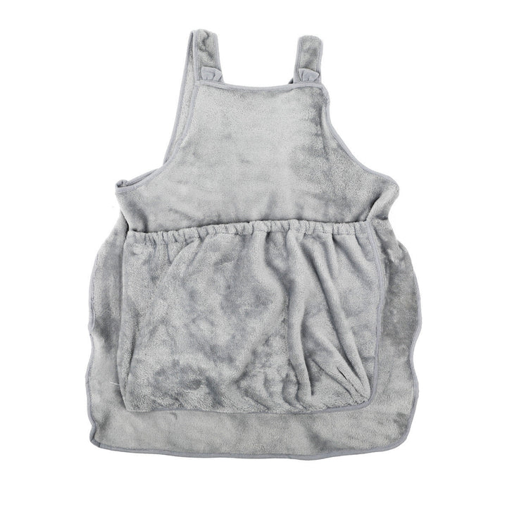 Plush Pet Carrier Apron With Hanging Chest Pocket Design