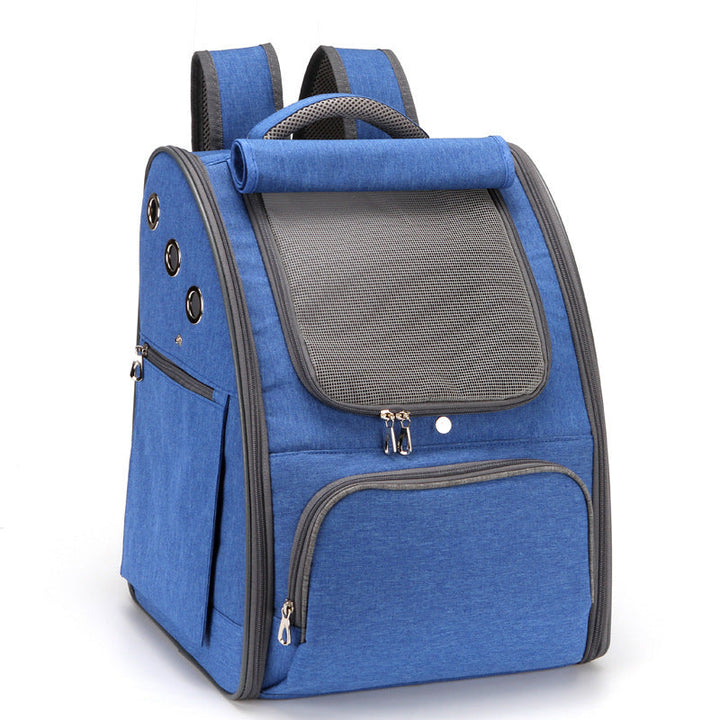 Foldable Breathable Pet Carrier Backpack For Convenient Travel